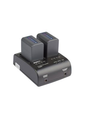 SWIT S-3602M 2-ch SONY NP-QM Charger and Adaptor