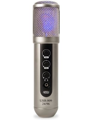 MXL USB.009 - Large Diaphragm 24-Bit 96 kHz Studio USB Microphone 