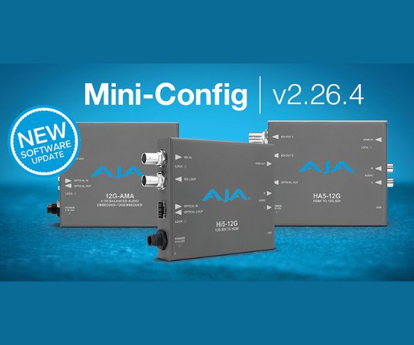 AJA Releases Mini-Config v2.26.4