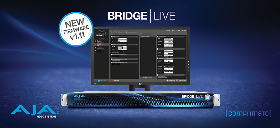 AJA Releases BRIDGE LIVE v1.11
